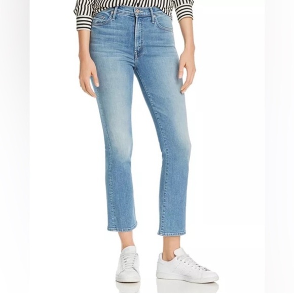 MOTHER The Insider Cropped Flared Jeans in A Side Of Rice And Beans - Picture 1 of 8